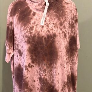 Lululemon Pink Tie-Dye Short Sleeve Tee